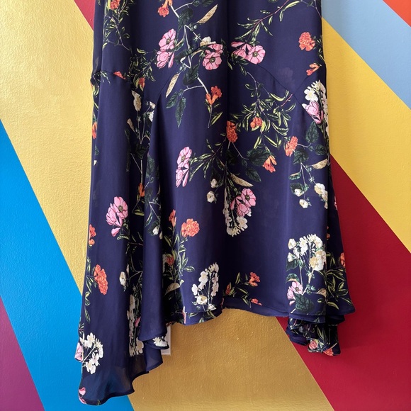 Parker Navy Floral Halter Maxi Dress | Size S - Picture 5 of 6